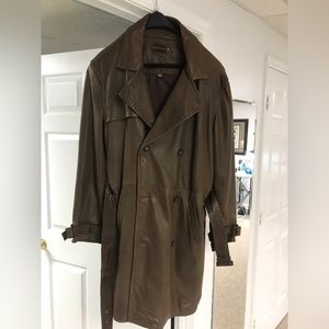 Beautiful soft leather full length coat . Extremely Classy. Thanks